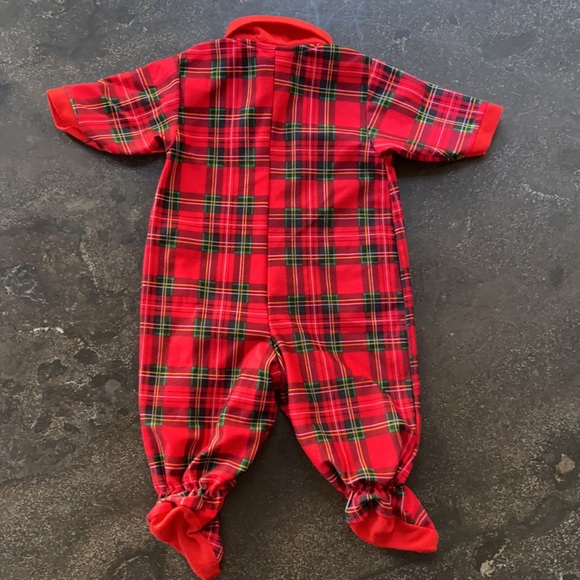 Tom & Jerry Plaid Onesie Romper & Hat - 3 months - Picture 3 of 5